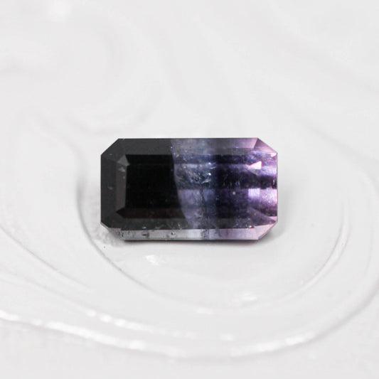 バイカラートルマリン 1.17ct エメラルドカット 7.7mm×4.5mm×3.6mm【MJ3146】
