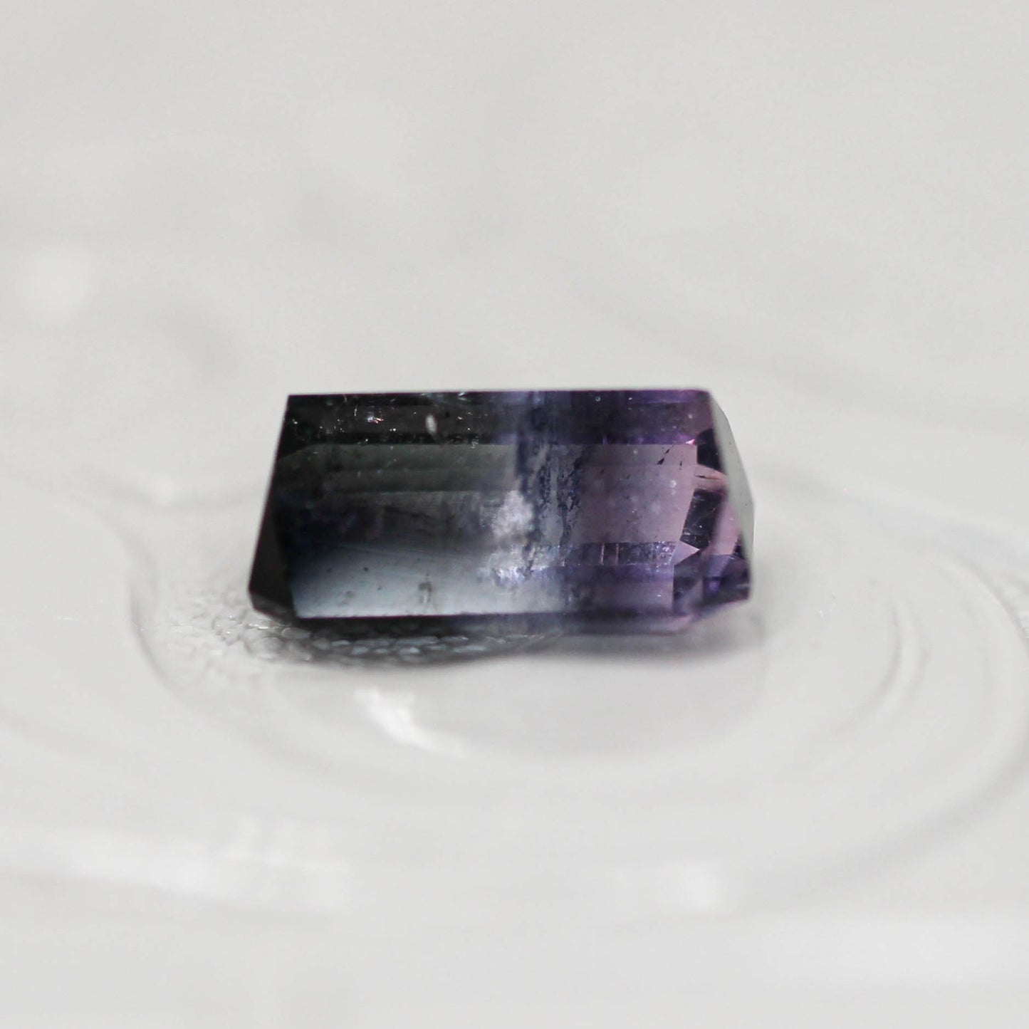 バイカラートルマリン 1.17ct エメラルドカット 7.7mm×4.5mm×3.6mm【MJ3146】