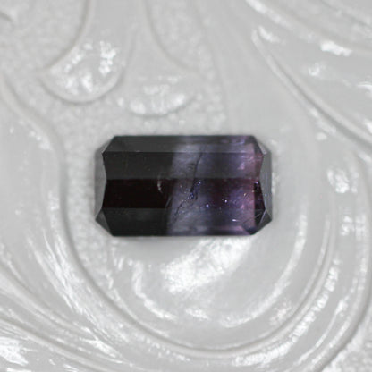 バイカラートルマリン 1.17ct エメラルドカット 7.7mm×4.5mm×3.6mm【MJ3146】