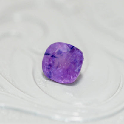シルキーサファイア 1.06ct クッションカット 5.6mm×5.3mm×3.7mm【MJ3152】
