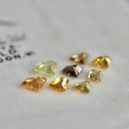 ダイヤカット ブラウンダイヤモンド 0.2ct 3.5mm×4.5mm-2.0mm 【MJ2467】