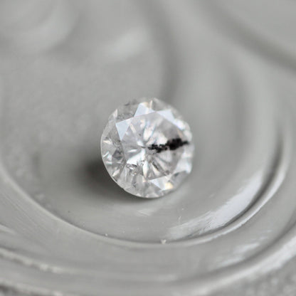ソルトアンドペッパーダイヤモンド 0.23ct 3.8mm 【MJ2439】
