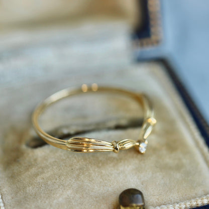 アンティークVリング ダイヤモンド0.02ct VSクラス 【MJ2503】