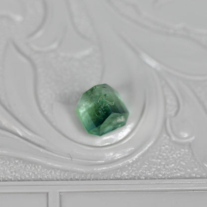 エメラルドカット バイカラートルマリン 0.88ct 4.6mm×4.3mm-4.0mm 【MJ2519】