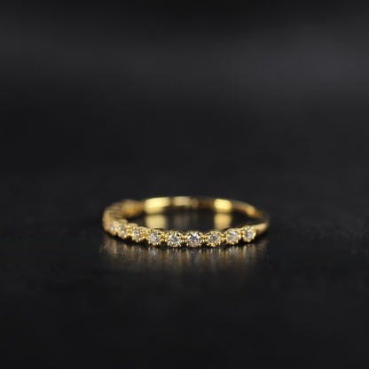 Nocturne - Celeste | ハーフエタニティ ダイヤモンド 0.18ct VSクラス K10 K18 Pt900【MJ2924】