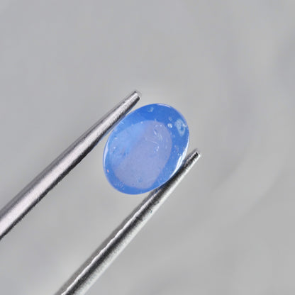 スターサファイア 1.53ct カボションカット 7.1mm×5.4mm×3.3mm【MJ2935】