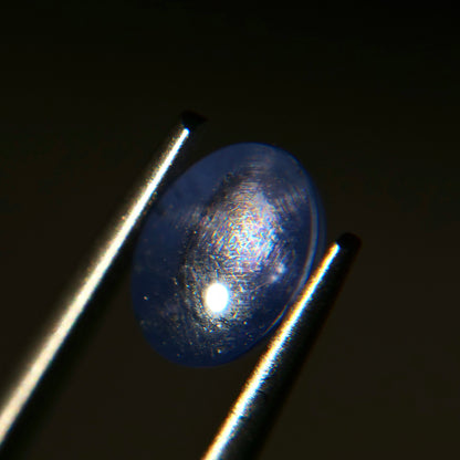 スターサファイア 1.53ct カボションカット 7.1mm×5.4mm×3.3mm【MJ2935】