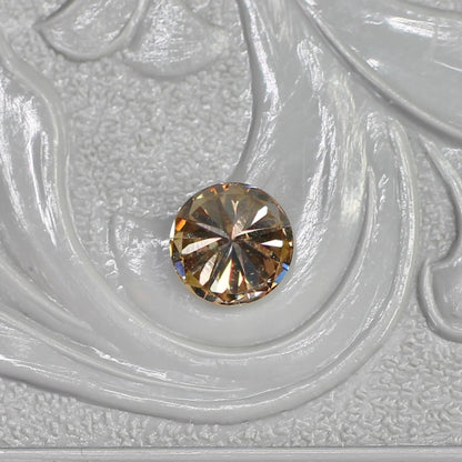 ショコラブラウンダイヤモンド 0.438ct ラウンドブリリアントカット 4.8mm×4.8mm×3.0mm【MJ2681】