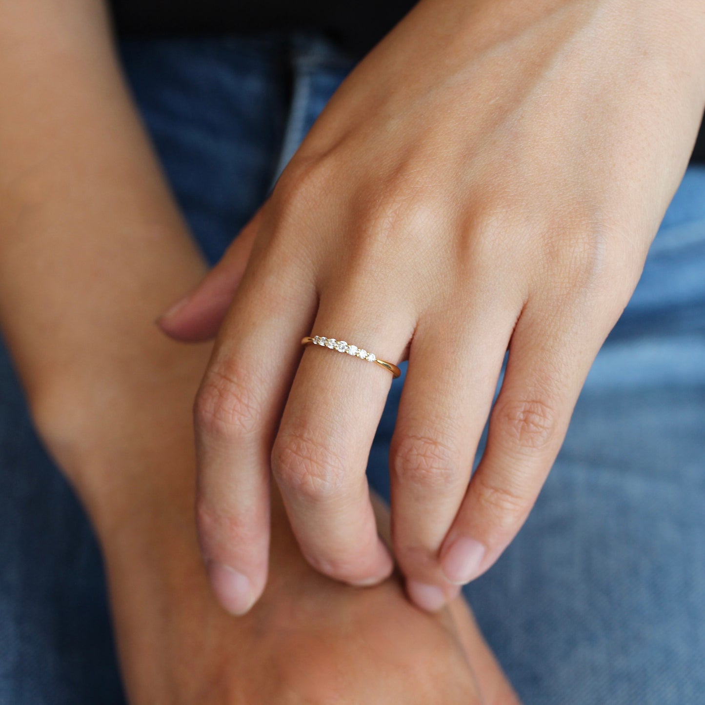 Nocturne - Altair | ハーフエタニティ ダイヤモンド 0.15ct VSクラス K10 K18 Pt900【MJ2922】