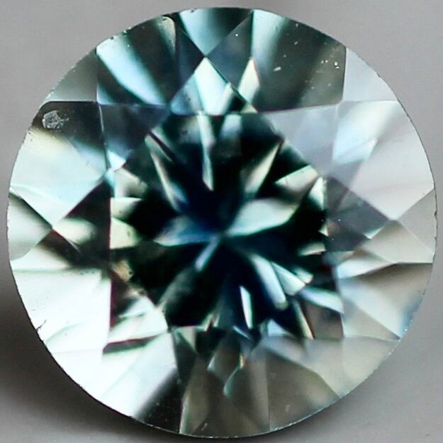 モンタナサファイア 0.25ct 3.7mm アメリカ・モンタナ州産  朝顔【MJ2426】