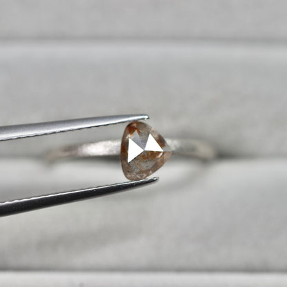 マロンカット ナチュラルダイヤモンド 0.44ct 4.8mm×5.6mm-1.3mm 【MJ2486】