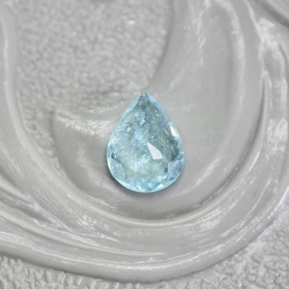 パライバトルマリン モザンビーク産 0.22ct ペアシェイプ 4.8mm×3.6mm×2.3mm【MJ2742】