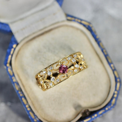 クッションカット パパラチアサファイア 0.166ct  2.8mm×2.8mm×1.6mm【MJ2582】