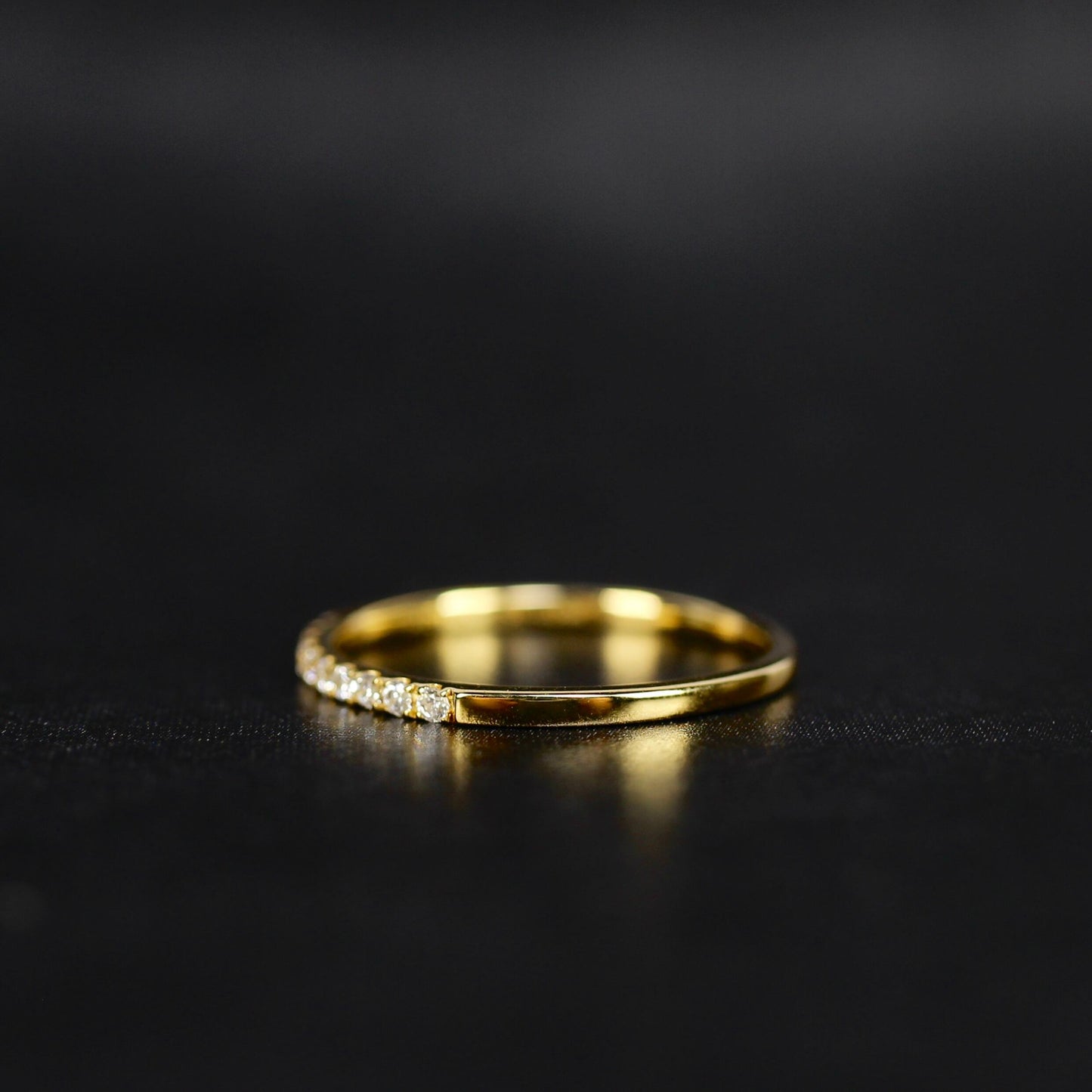 Nocturne - Nuit | ハーフエタニティ ダイヤモンド 0.10ct VSクラス K10 K18 Pt900【MJ2926】