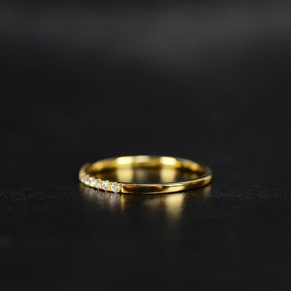 Nocturne - Nuit | ハーフエタニティ ダイヤモンド 0.10ct VSクラス K10 K18 Pt900【MJ2926】