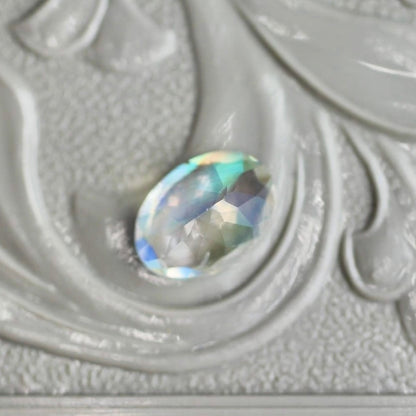 アンデシンラブラドライト 0.645ct 5×7mm マラウイ産 レインボームーンストーン 【MJ2449】