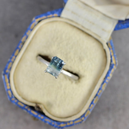 バイカラートルマリン 1.07ct エメラルドカット 7.0mm×4.9mm×3.1mm【MJ2773】