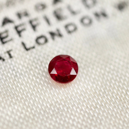 ルビー 0.17ct 3mm ローズカット【MJ2540】