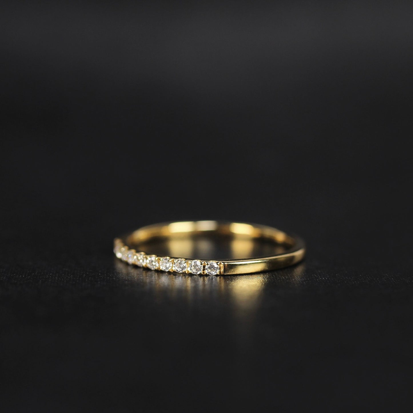 Nocturne - Nuit | ハーフエタニティ ダイヤモンド 0.10ct VSクラス K10 K18 Pt900【MJ2926】