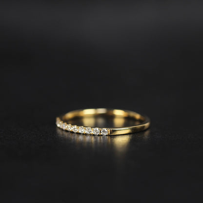 Nocturne - Nuit | ハーフエタニティ ダイヤモンド 0.10ct VSクラス K10 K18 Pt900【MJ2926】