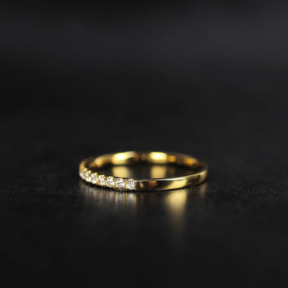 Nocturne - Ray | ハーフエタニティ ダイヤモンド 0.25ct VSクラス K10 K18 Pt900【MJ2925】