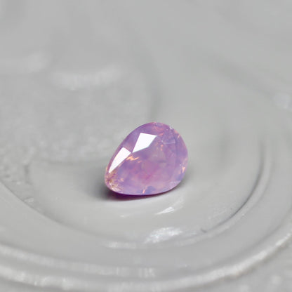 ペアシェイプカット シルキーパープルピンクサファイア　0.19ct  3.6mm×2.6mm×1.9mm 【MJ2525】