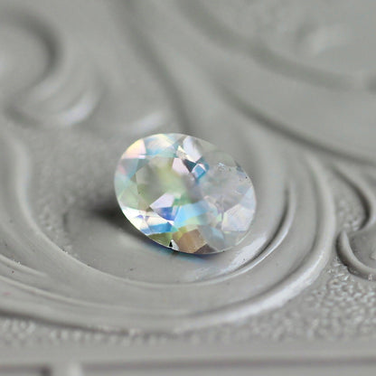 アンデシンラブラドライト 0.645ct 5×7mm マラウイ産 レインボームーンストーン 【MJ2449】