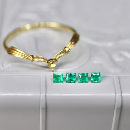 プリンセスカット エメラルド 2.5mm×2.5mm【MJ2555】