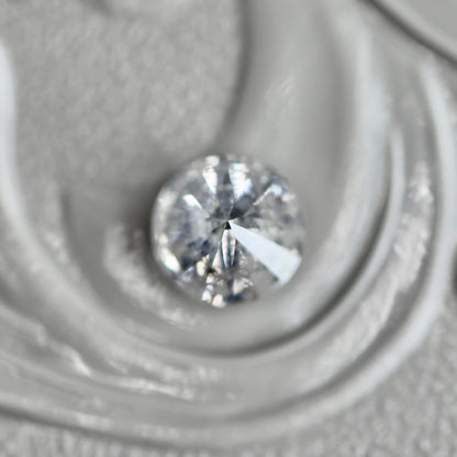 ソルトアンドペッパーダイヤモンド 0.43ct 4.6mm 【MJ2441】