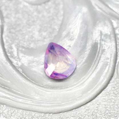 ペアシェイプカット シルキーパープルピンク バイカラーサファイア　0.31ct  4.3mm×3.4mm×1.8mm 【MJ2520】