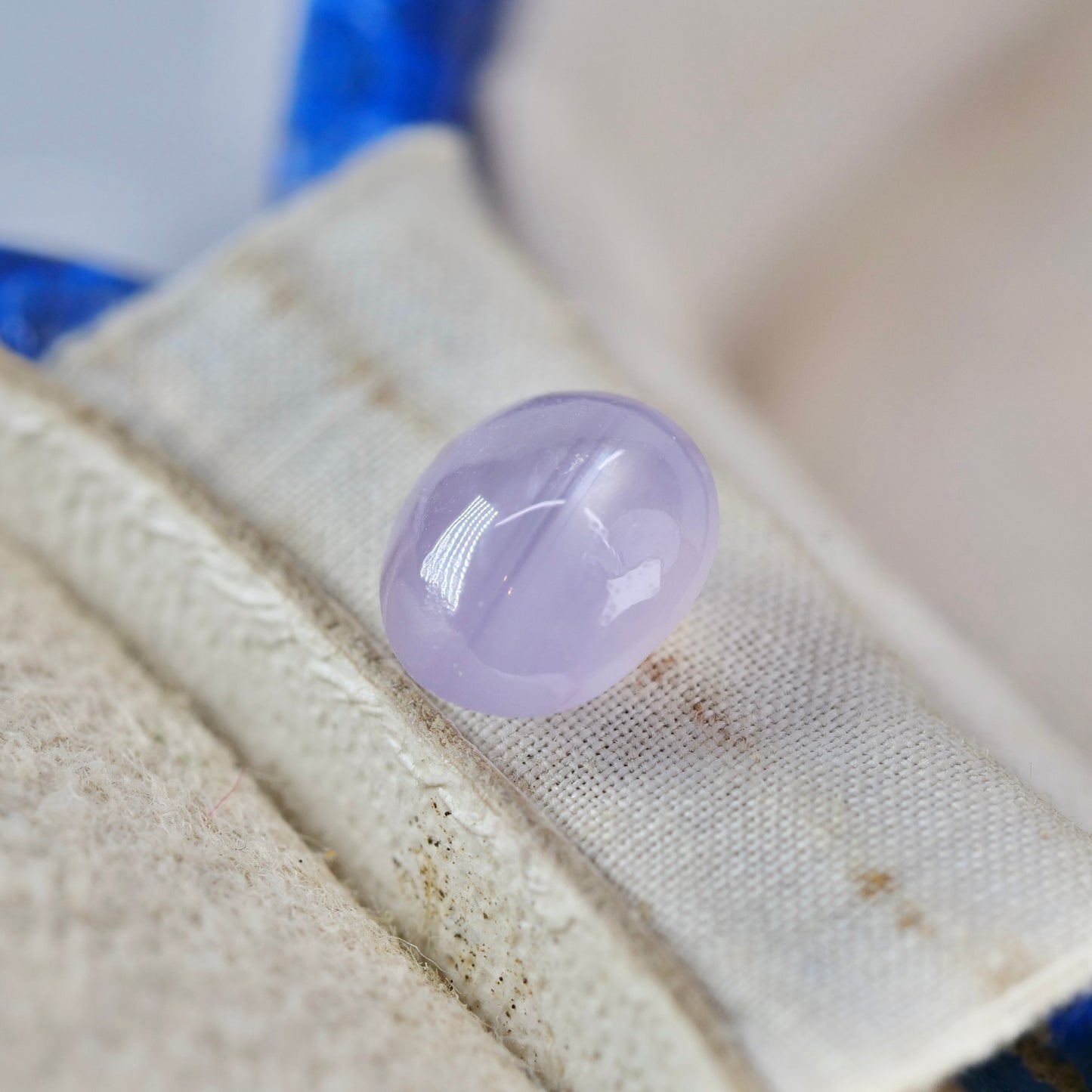 スターサファイア 1.10ct カボションカット 6.0mm×5.3mm×3.6mm【MJ2940】