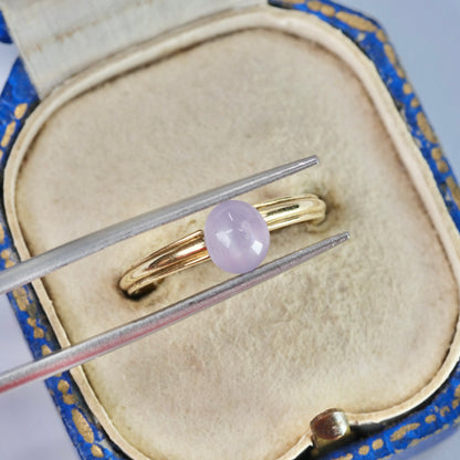 スターサファイア 1.10ct カボションカット 6.0mm×5.3mm×3.6mm【MJ2940】