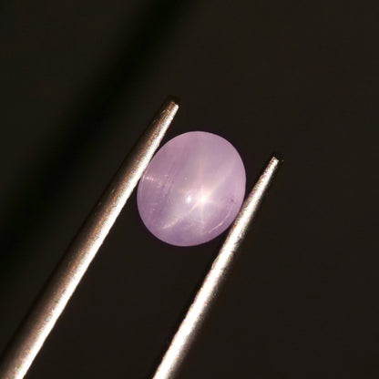 スターサファイア 1.10ct カボションカット 6.0mm×5.3mm×3.6mm【MJ2940】