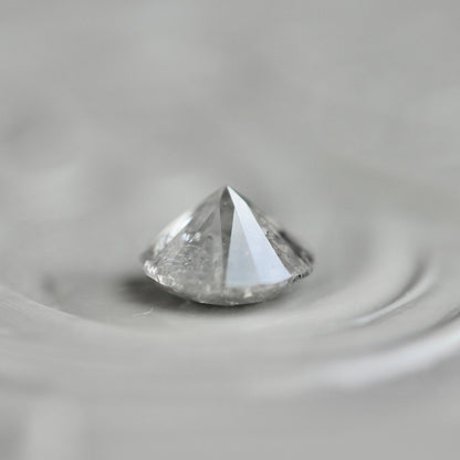 ソルトアンドペッパーダイヤモンド 0.36ct 4.5mm 【MJ2445】