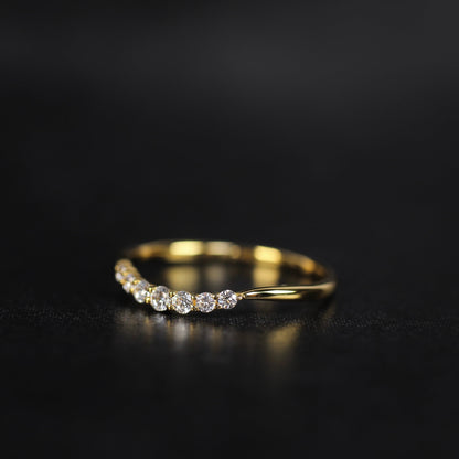 Nocturne - Vega | ハーフエタニティ ダイヤモンド 0.15ct VSクラス K10 K18 Pt900【MJ2921】