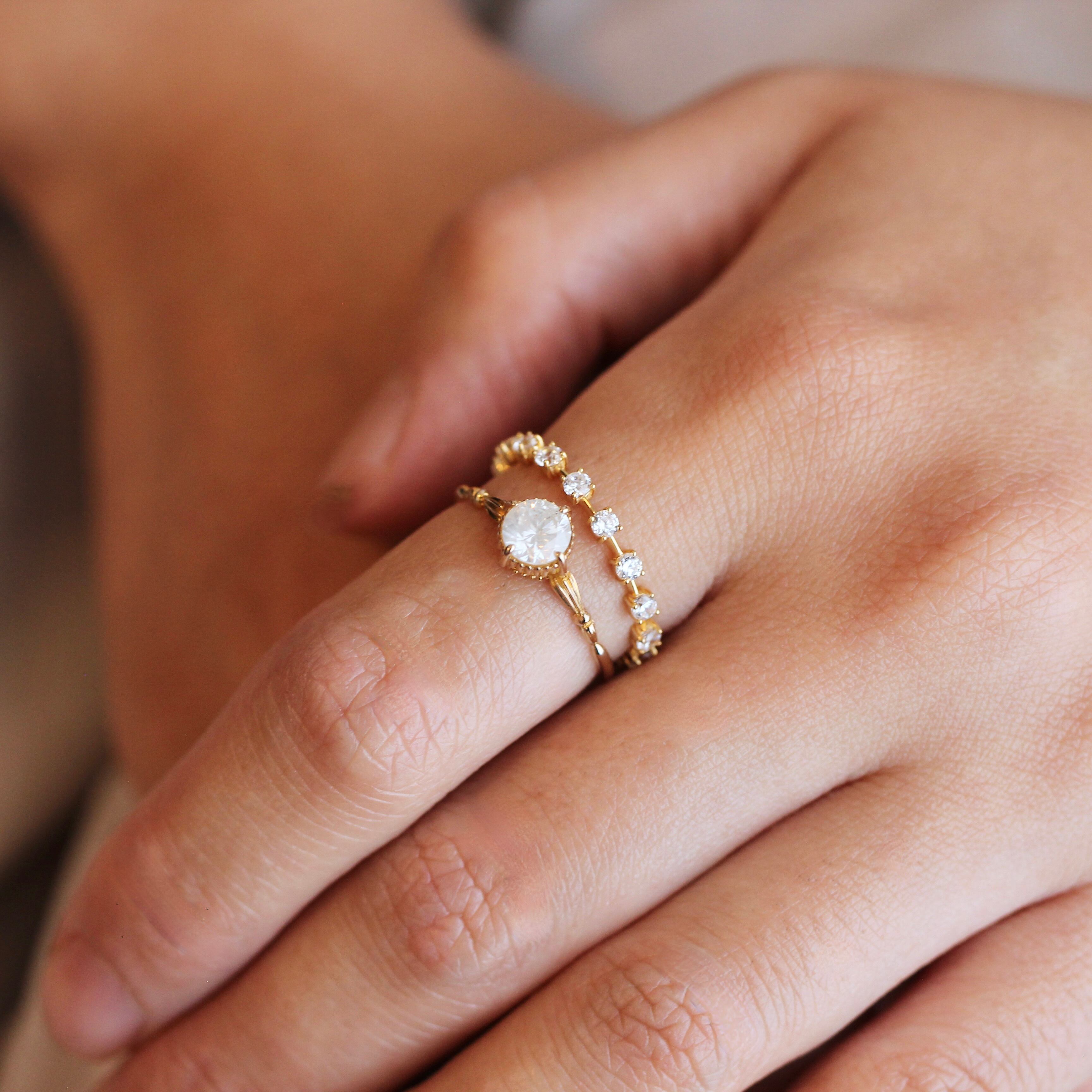 Nocturne - Halo | ハーフエタニティ ダイヤモンド 0.40ct VSクラス