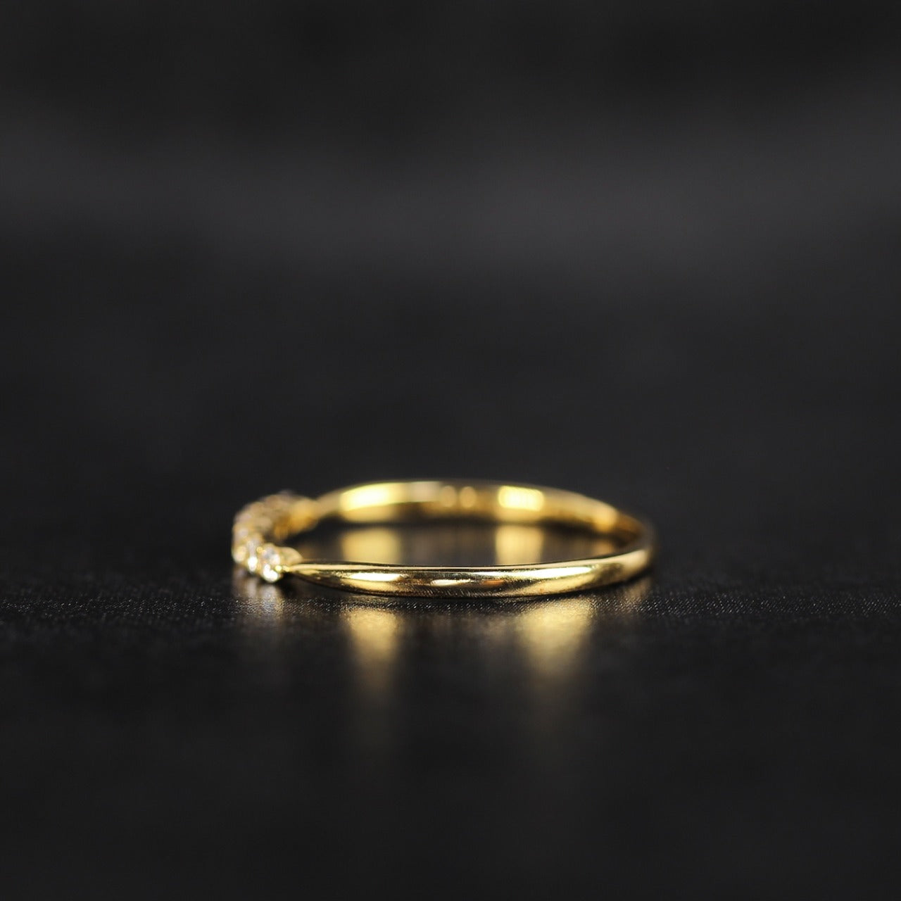 Nocturne - Altair | ハーフエタニティ ダイヤモンド 0.15ct VSクラス K10 K18 Pt900【MJ2922】