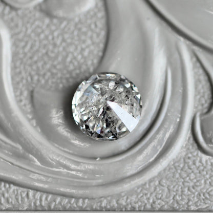 ソルトアンドペッパーダイヤモンド 0.5ct 5.2mm 【MJ2437】