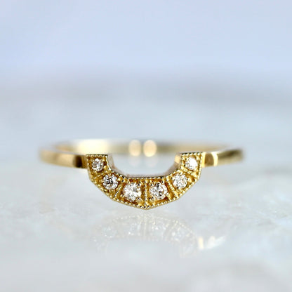 トラペゾイドリング ダイヤモンド 0.07ct VSクラス 【MJ2500】