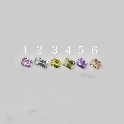 【期間・数量限定特別価格】サファイア エメラルドカット【MJ3024】