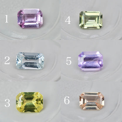 【期間・数量限定特別価格】サファイア エメラルドカット【MJ3024】