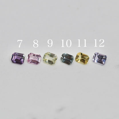 【期間・数量限定特別価格】サファイア エメラルドカット【MJ3024】