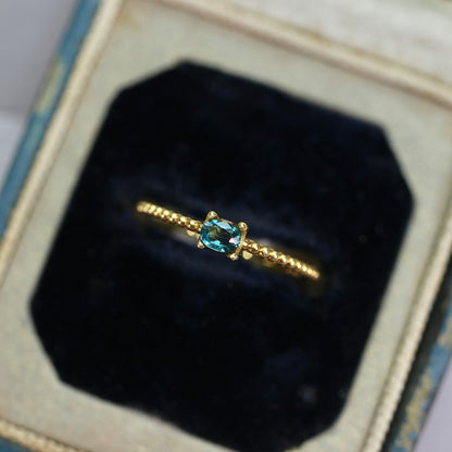 グランディディエライト 0.11ct オーバルカット 3.4mm×2.7mm×1.6mm【MJ2772】