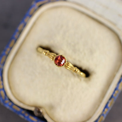 レッドスピネル 0.15ct クッションカット 3.1mm×2.9mm×2.1mm【MJ2760】