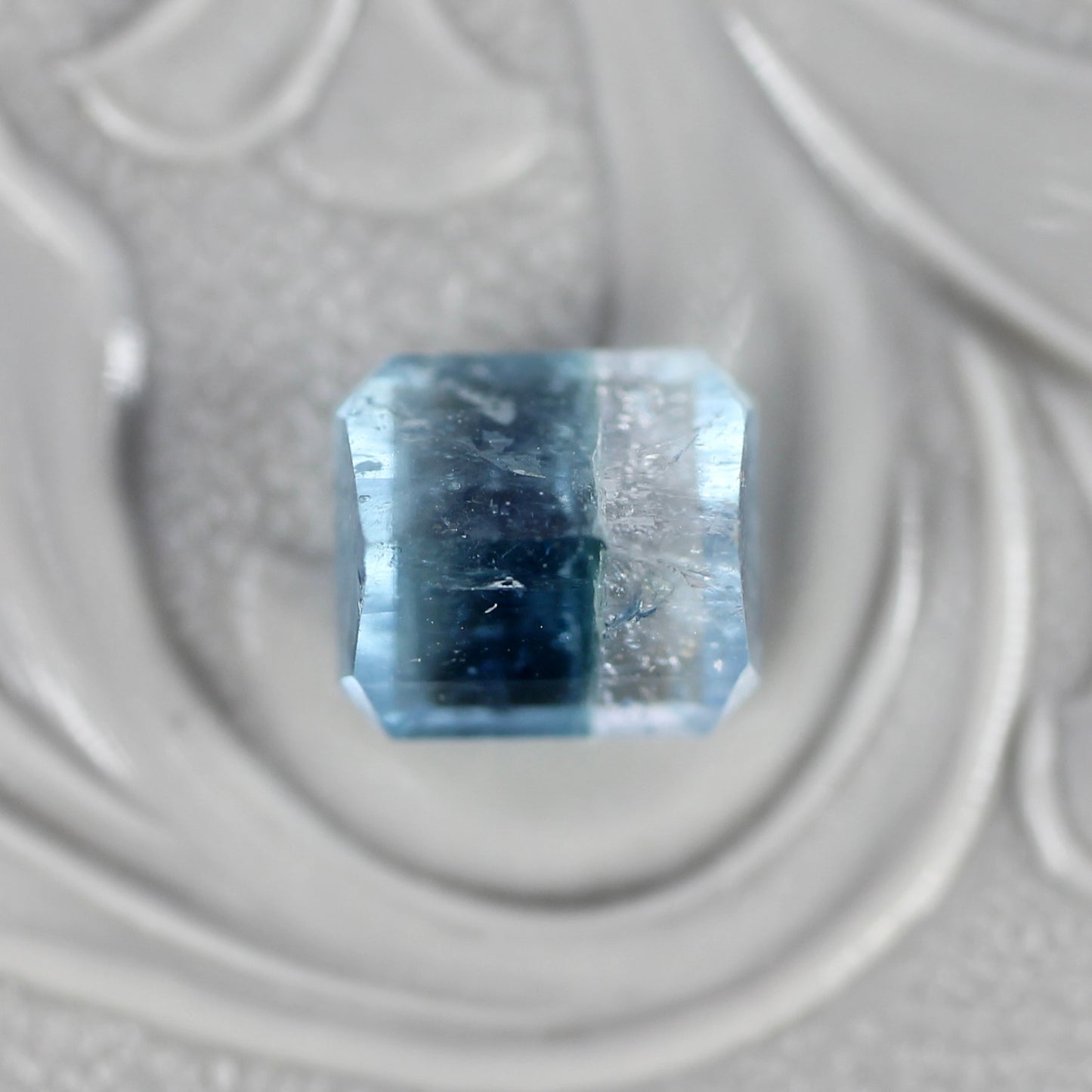 バイカラートルマリン 1.51ct エメラルドカット 6.3mm×5.8mm×4.4mm【MJ2782】