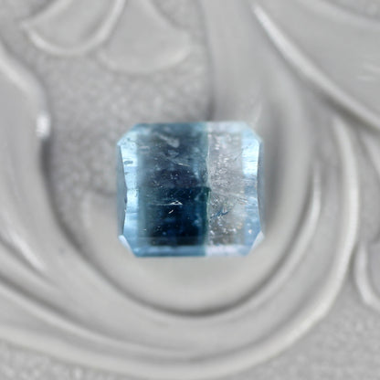 バイカラートルマリン 1.51ct エメラルドカット 6.3mm×5.8mm×4.4mm【MJ2782】