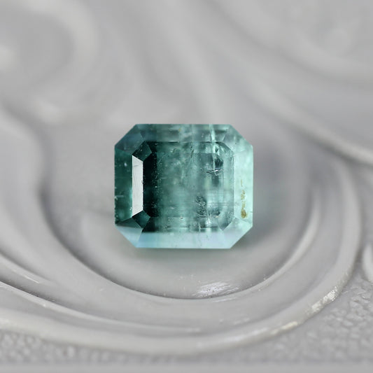バイカラートルマリン 1.22ct エメラルドカット 5.8mm×5.1mm×4.4mm【MJ2783】