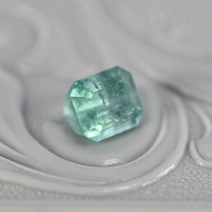 バイカラートルマリン 1.22ct エメラルドカット 5.8mm×5.1mm×4.4mm【MJ2783】