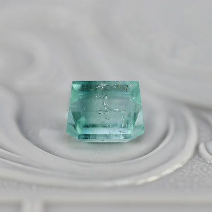 バイカラートルマリン 1.22ct エメラルドカット 5.8mm×5.1mm×4.4mm【MJ2783】