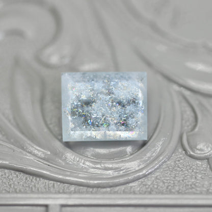 レインボーアクアマリン 1.37ct レクタングルカット  8.1mm×6.5mm×3.1mm【MJ2796】